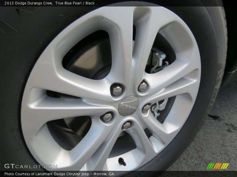 True Blue Pearl / Black 2013 Dodge Durango Crew