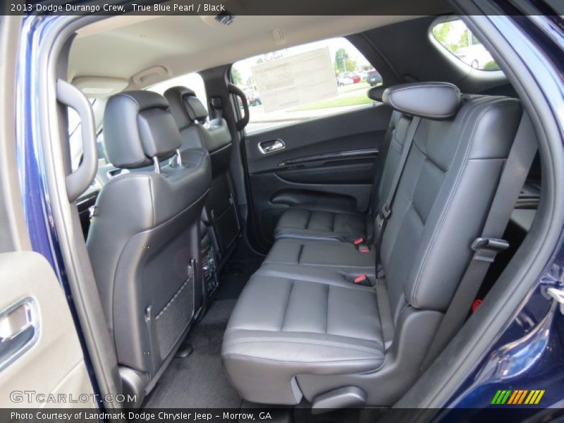True Blue Pearl / Black 2013 Dodge Durango Crew