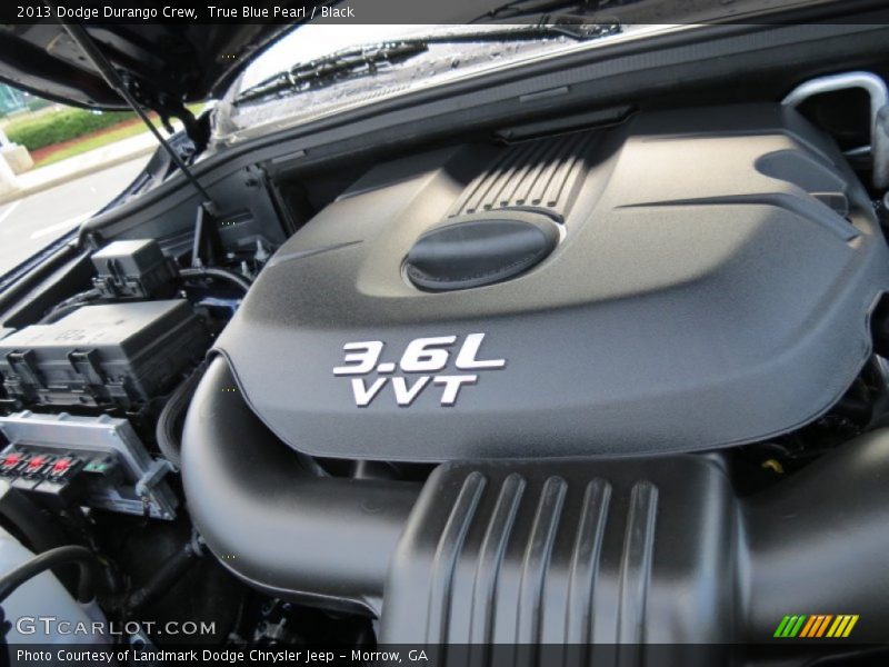 True Blue Pearl / Black 2013 Dodge Durango Crew