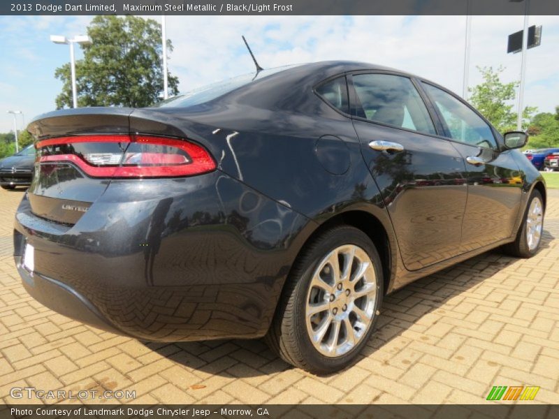 Maximum Steel Metallic / Black/Light Frost 2013 Dodge Dart Limited