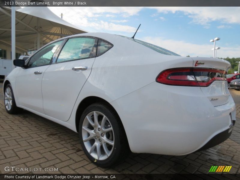 Bright White / Black 2013 Dodge Dart Limited