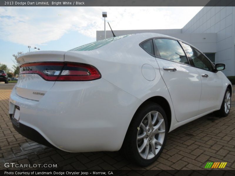 Bright White / Black 2013 Dodge Dart Limited