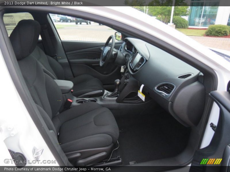 Bright White / Black 2013 Dodge Dart Limited