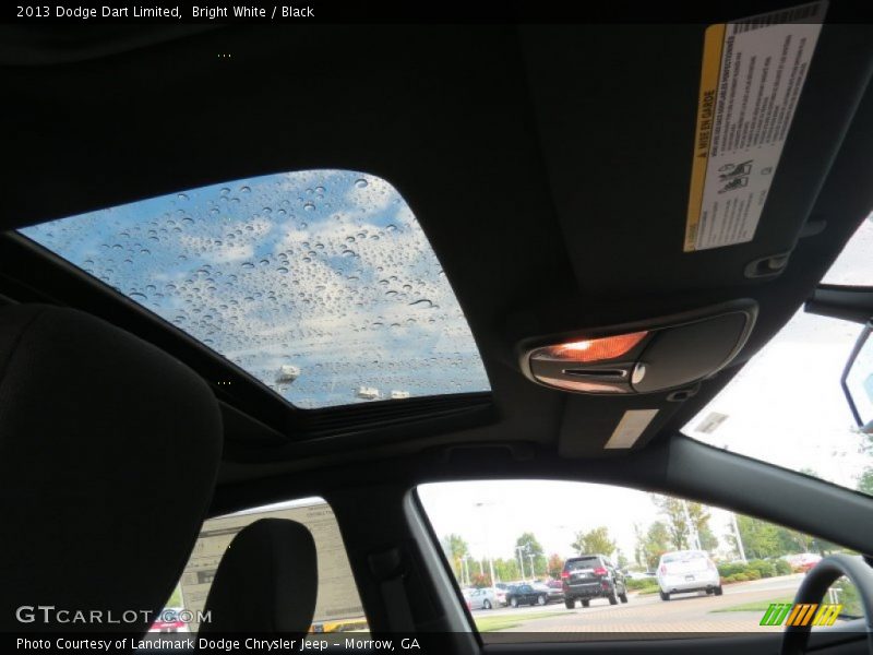 Bright White / Black 2013 Dodge Dart Limited