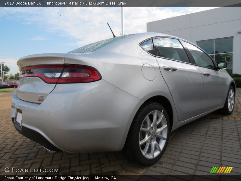 Bright Silver Metallic / Black/Light Diesel Gray 2013 Dodge Dart SXT