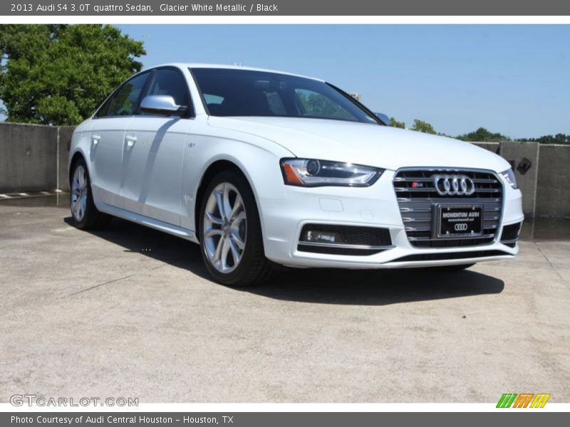 Glacier White Metallic / Black 2013 Audi S4 3.0T quattro Sedan