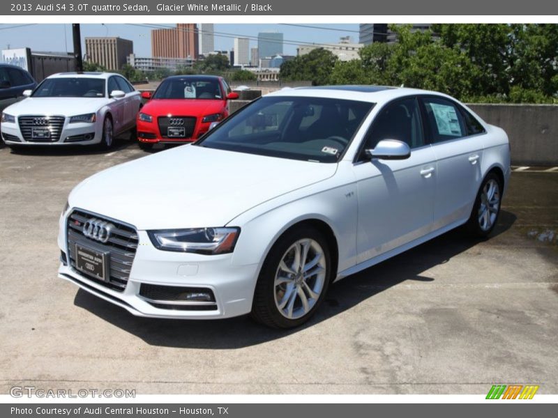 Glacier White Metallic / Black 2013 Audi S4 3.0T quattro Sedan