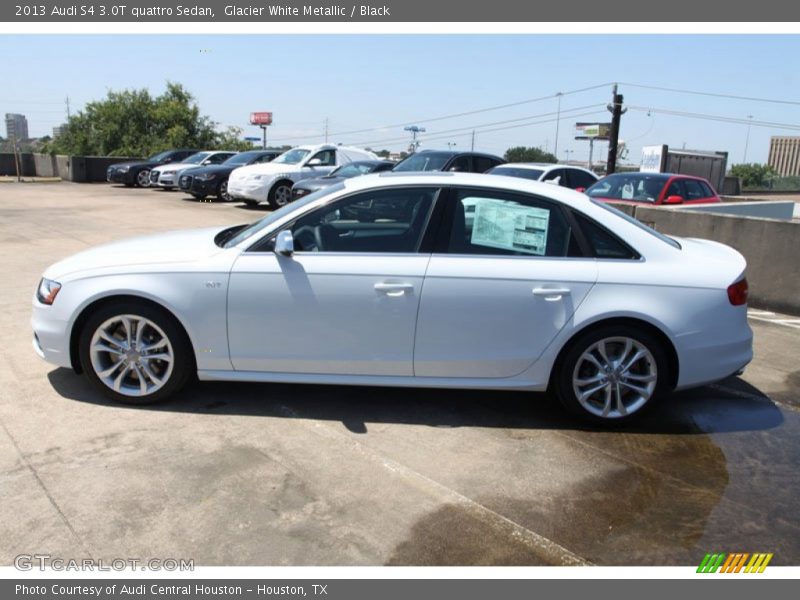 Glacier White Metallic / Black 2013 Audi S4 3.0T quattro Sedan