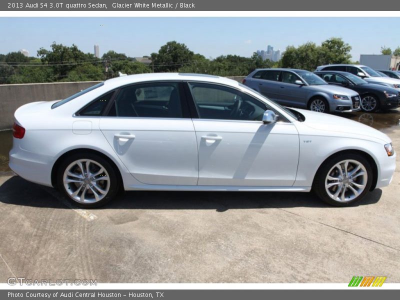 Glacier White Metallic / Black 2013 Audi S4 3.0T quattro Sedan