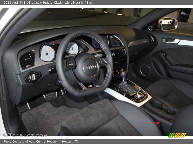 Glacier White Metallic / Black 2013 Audi S4 3.0T quattro Sedan