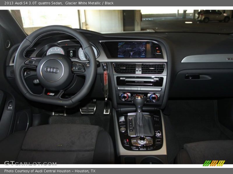 Glacier White Metallic / Black 2013 Audi S4 3.0T quattro Sedan