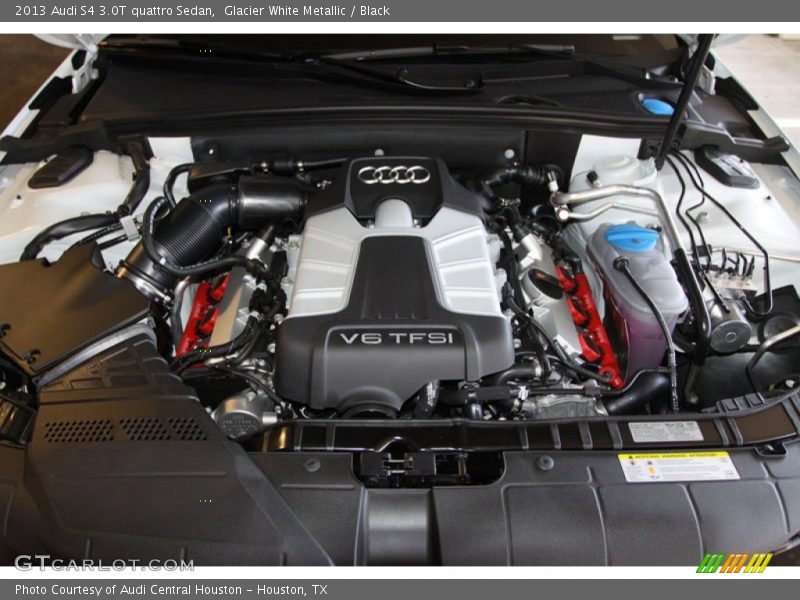 Glacier White Metallic / Black 2013 Audi S4 3.0T quattro Sedan