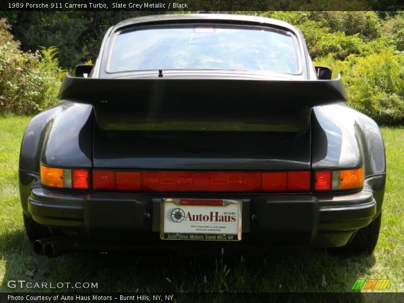 Slate Grey Metallic / Black 1989 Porsche 911 Carrera Turbo