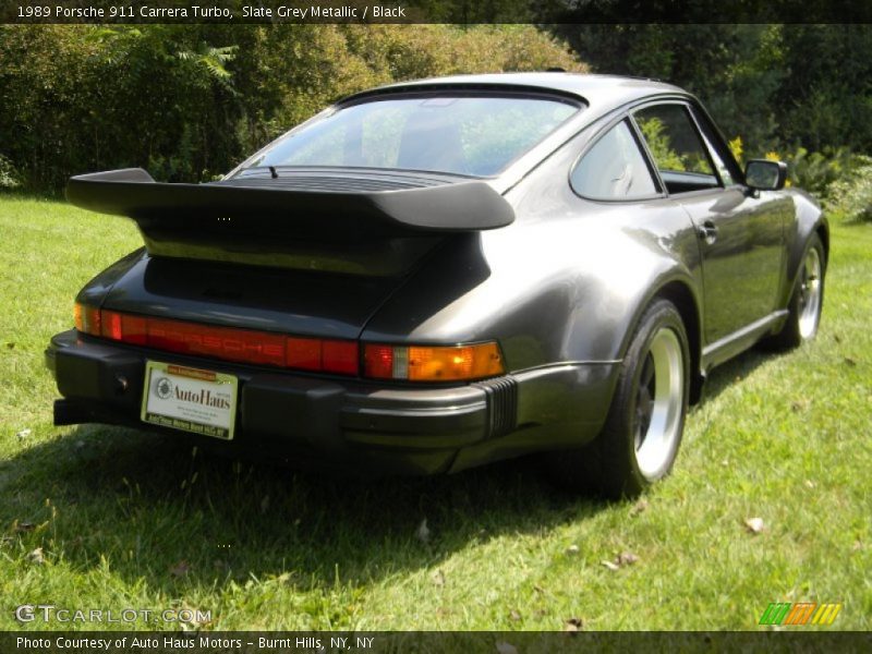 Slate Grey Metallic / Black 1989 Porsche 911 Carrera Turbo