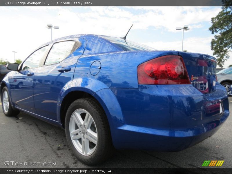 Blue Streak Pearl / Black 2013 Dodge Avenger SXT