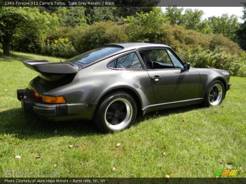 Slate Grey Metallic / Black 1989 Porsche 911 Carrera Turbo
