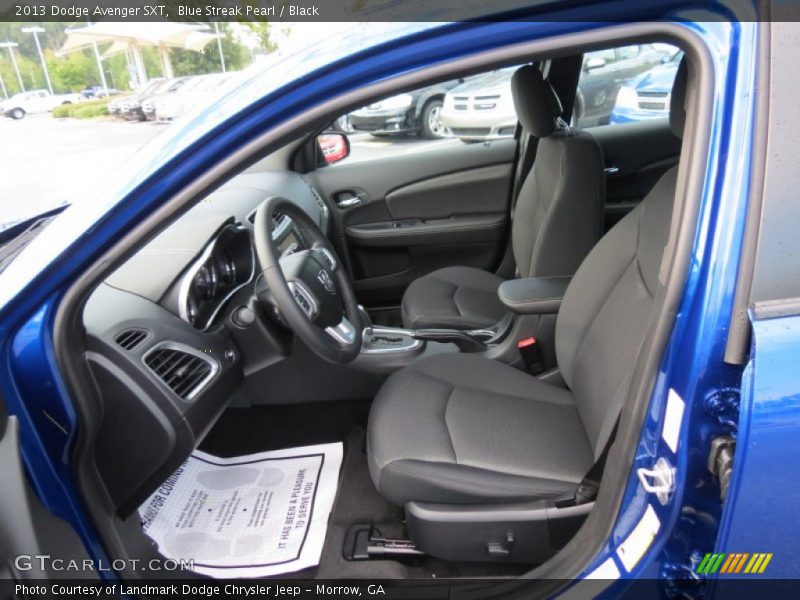 Blue Streak Pearl / Black 2013 Dodge Avenger SXT
