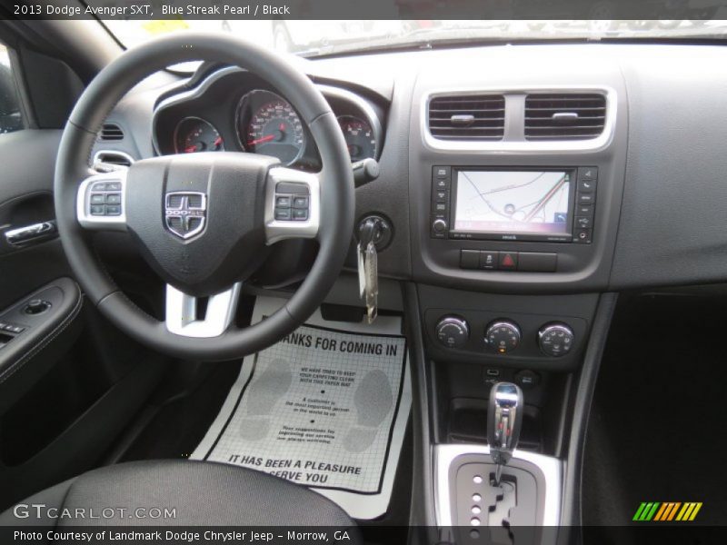 Blue Streak Pearl / Black 2013 Dodge Avenger SXT