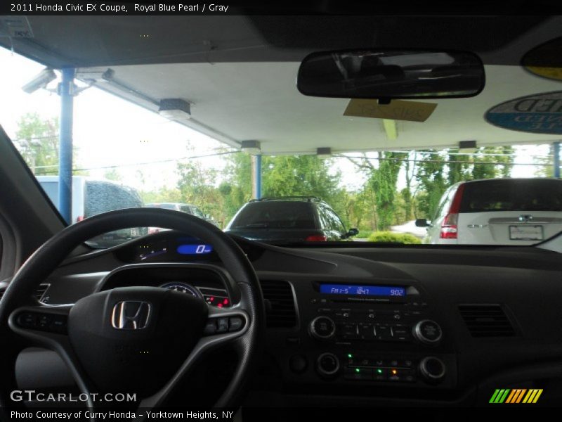 Royal Blue Pearl / Gray 2011 Honda Civic EX Coupe