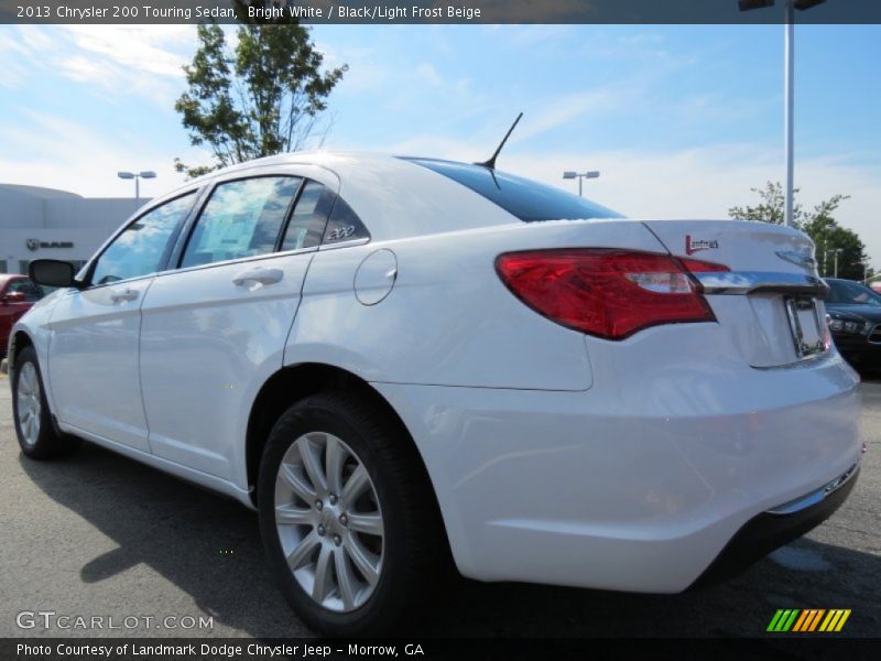Bright White / Black/Light Frost Beige 2013 Chrysler 200 Touring Sedan