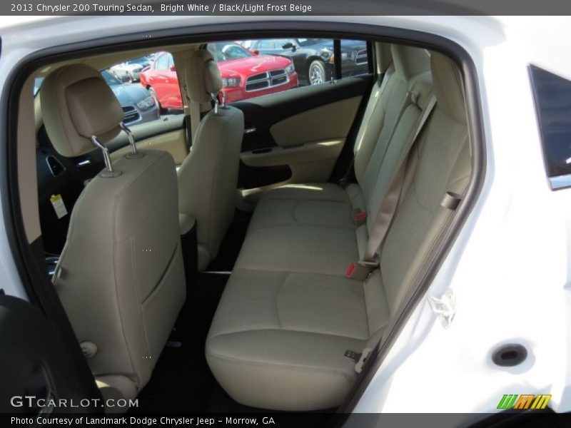 Bright White / Black/Light Frost Beige 2013 Chrysler 200 Touring Sedan