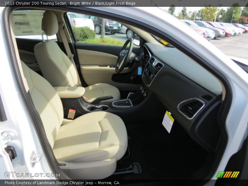 Bright White / Black/Light Frost Beige 2013 Chrysler 200 Touring Sedan