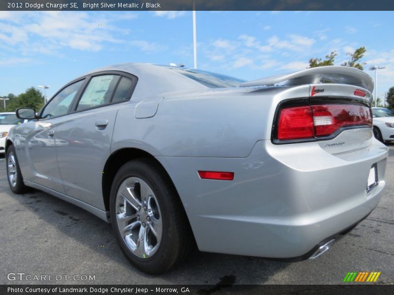 Bright Silver Metallic / Black 2012 Dodge Charger SE
