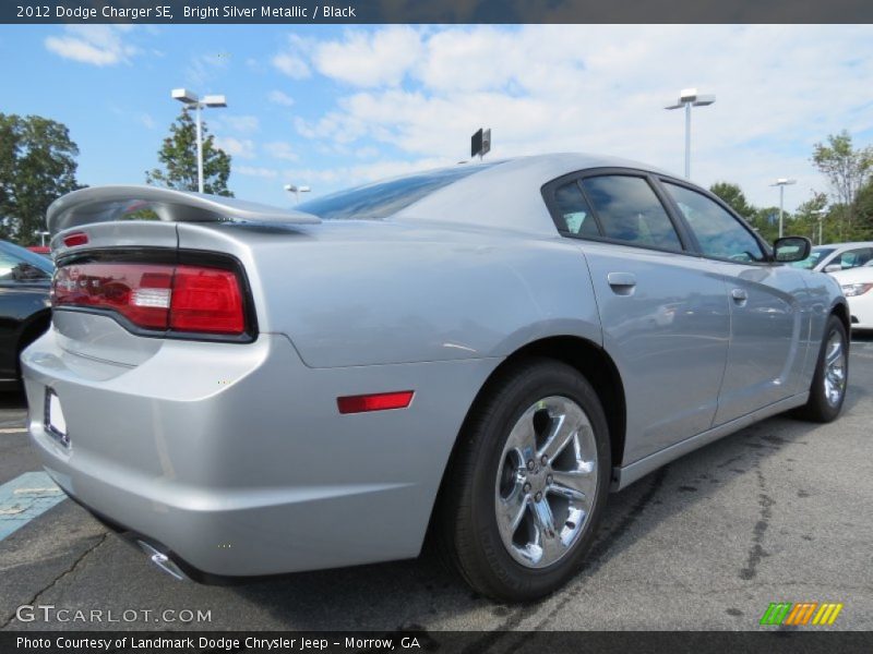 Bright Silver Metallic / Black 2012 Dodge Charger SE