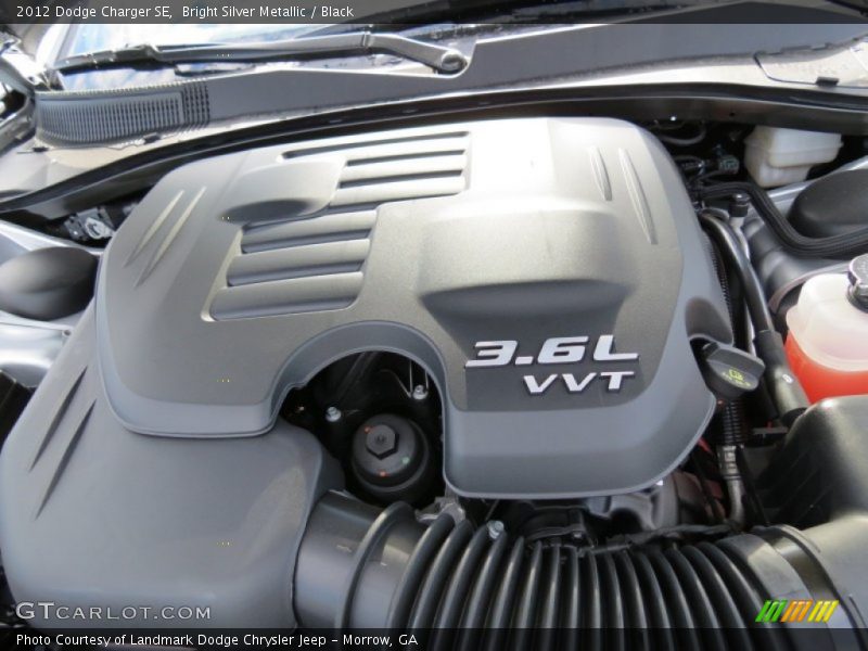 Bright Silver Metallic / Black 2012 Dodge Charger SE