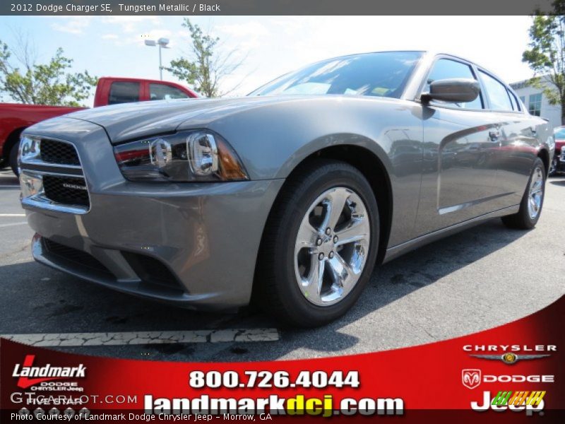 Tungsten Metallic / Black 2012 Dodge Charger SE