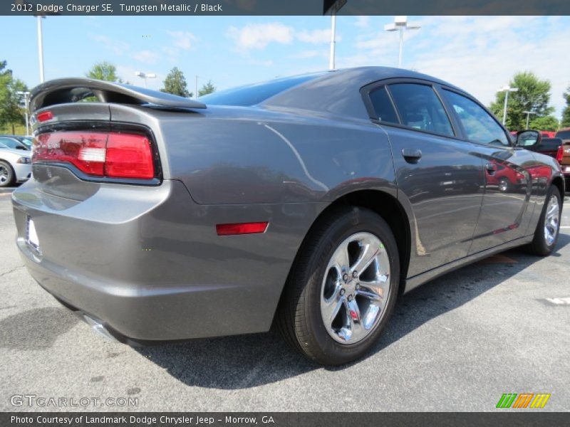 Tungsten Metallic / Black 2012 Dodge Charger SE