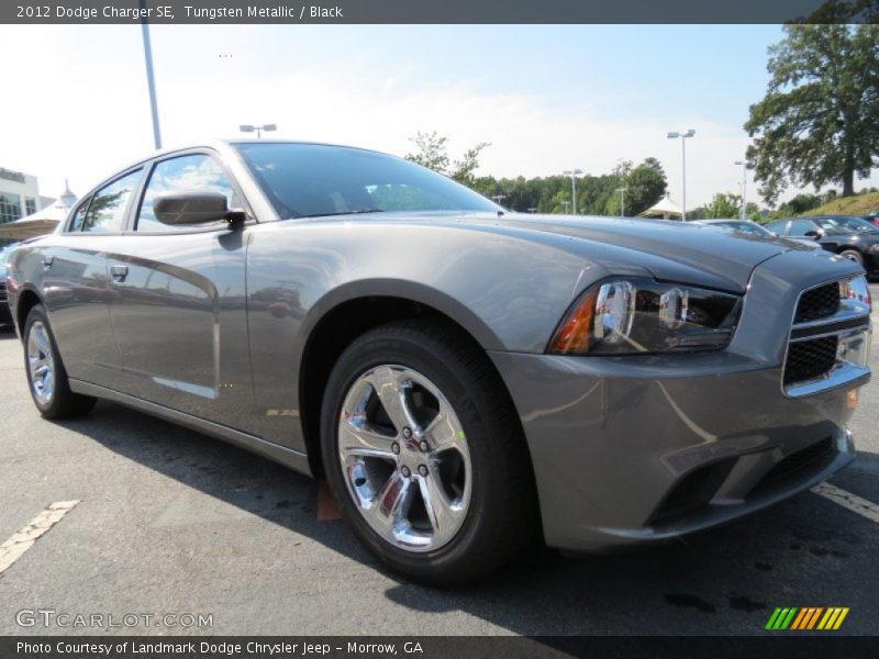 Tungsten Metallic / Black 2012 Dodge Charger SE