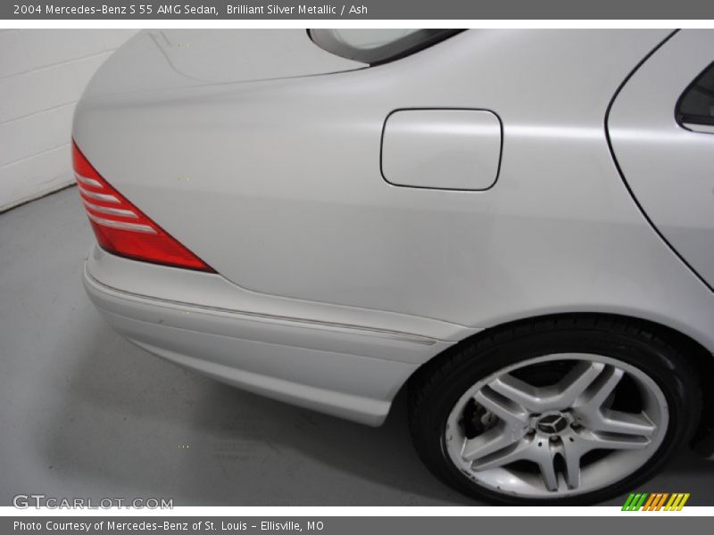 Brilliant Silver Metallic / Ash 2004 Mercedes-Benz S 55 AMG Sedan