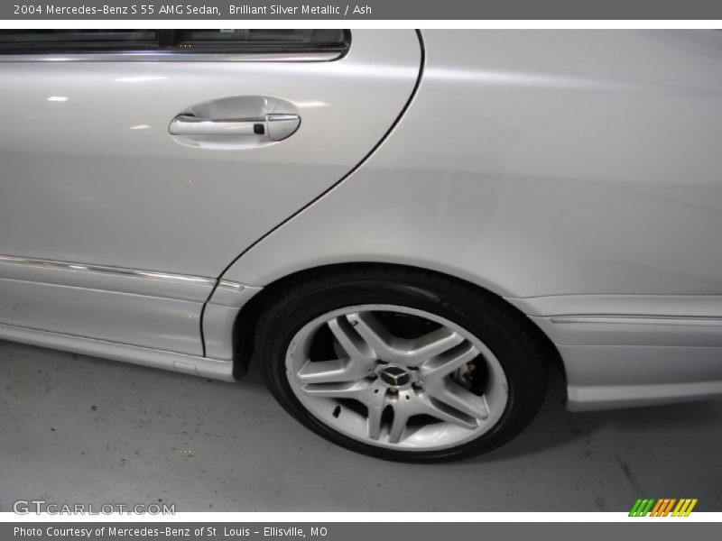 Brilliant Silver Metallic / Ash 2004 Mercedes-Benz S 55 AMG Sedan