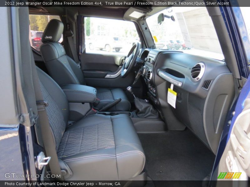  2012 Wrangler Oscar Mike Freedom Edition 4x4 Freedom Edition Black Tectonic/Quick Silver Accent Interior