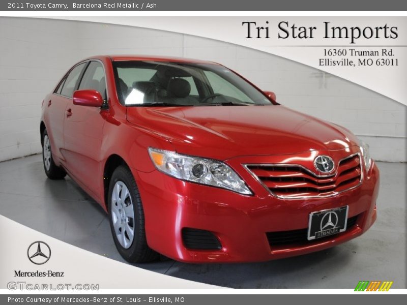 Barcelona Red Metallic / Ash 2011 Toyota Camry