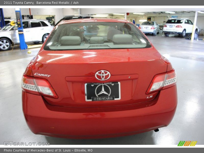 Barcelona Red Metallic / Ash 2011 Toyota Camry