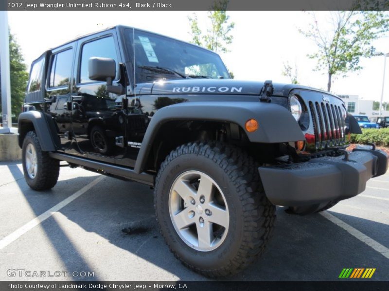 Black / Black 2012 Jeep Wrangler Unlimited Rubicon 4x4
