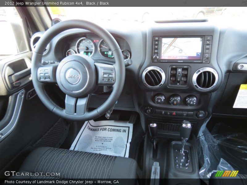 Black / Black 2012 Jeep Wrangler Unlimited Rubicon 4x4