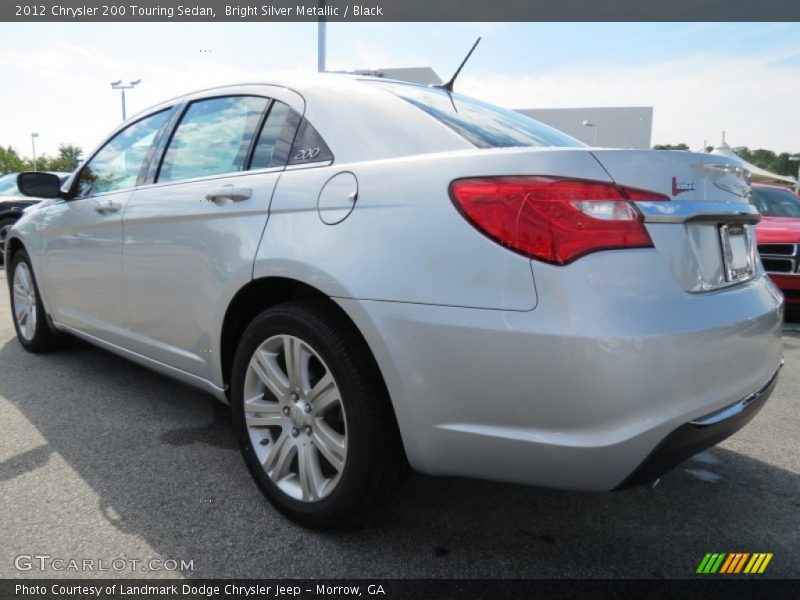 Bright Silver Metallic / Black 2012 Chrysler 200 Touring Sedan