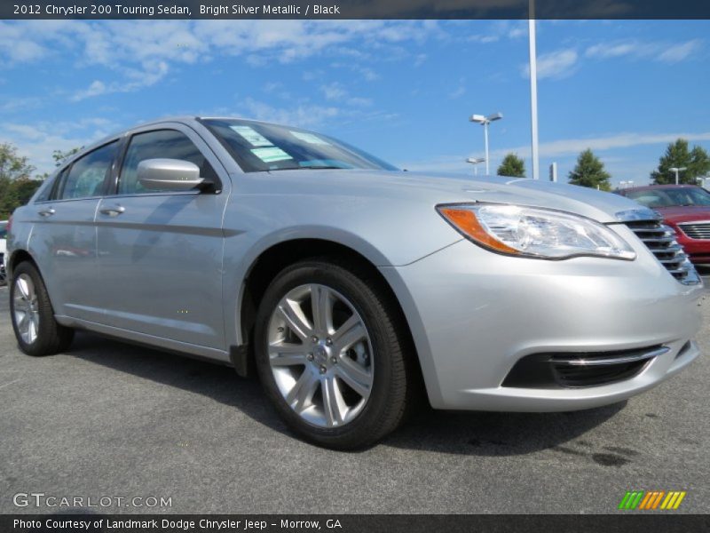 Bright Silver Metallic / Black 2012 Chrysler 200 Touring Sedan