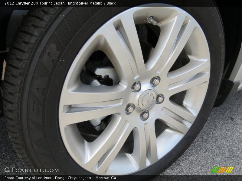 Bright Silver Metallic / Black 2012 Chrysler 200 Touring Sedan