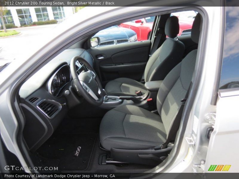 Bright Silver Metallic / Black 2012 Chrysler 200 Touring Sedan