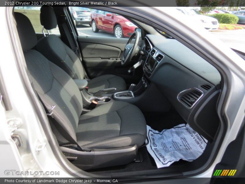 Bright Silver Metallic / Black 2012 Chrysler 200 Touring Sedan