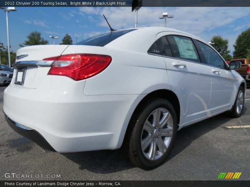 Bright White / Black/Light Frost 2012 Chrysler 200 Touring Sedan