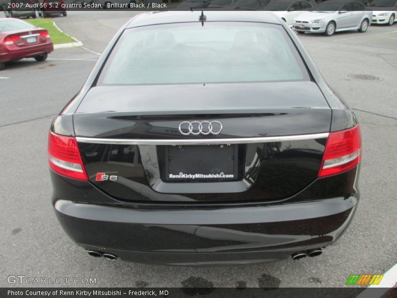 Brilliant Black / Black 2007 Audi S6 5.2 quattro Sedan