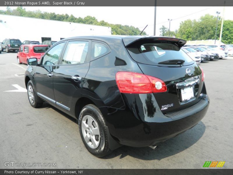 Super Black / Gray 2012 Nissan Rogue S AWD