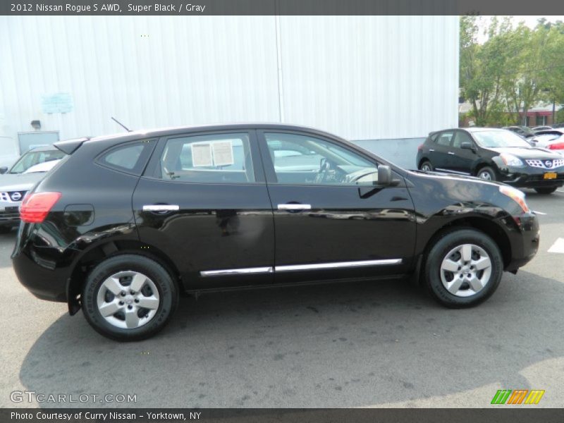 Super Black / Gray 2012 Nissan Rogue S AWD