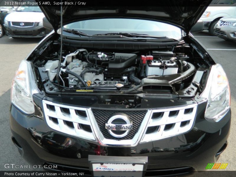 Super Black / Gray 2012 Nissan Rogue S AWD