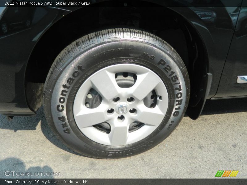 Super Black / Gray 2012 Nissan Rogue S AWD